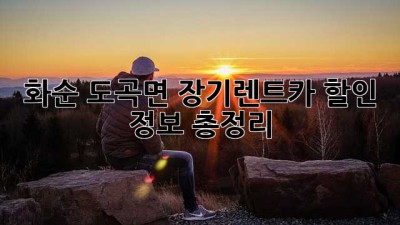 화순 도곡면 장기렌트카 할인 정보 총정리!
